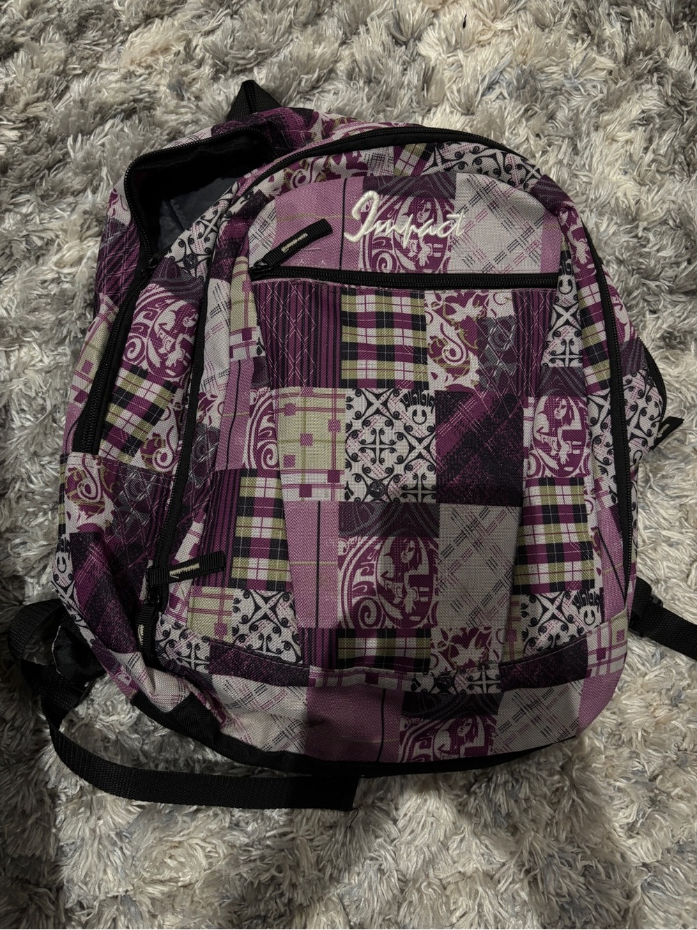 Purple Patchwork Women's Backpack - Unbranded - Picture 1 of 3